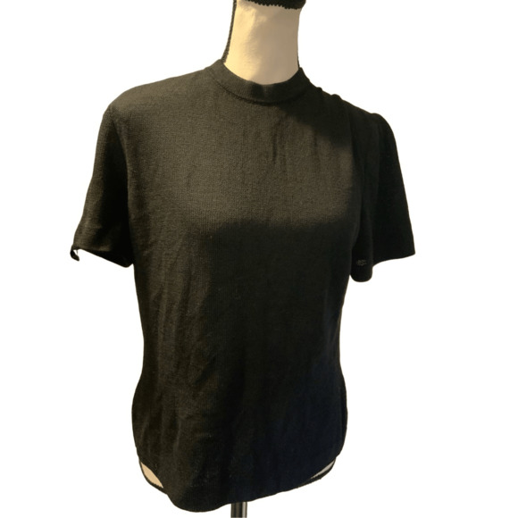 St. John Black Santana Knit Shell Size S - Picture 4 of 9